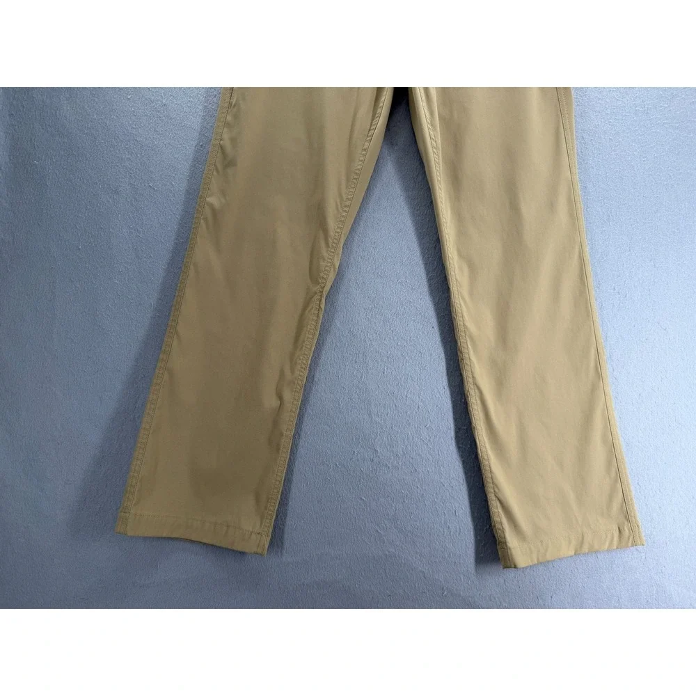 Eddie Bauer Horizon Takeoff Chino Pants Mens 30x30 Tan Performance UPF 50 Hiking